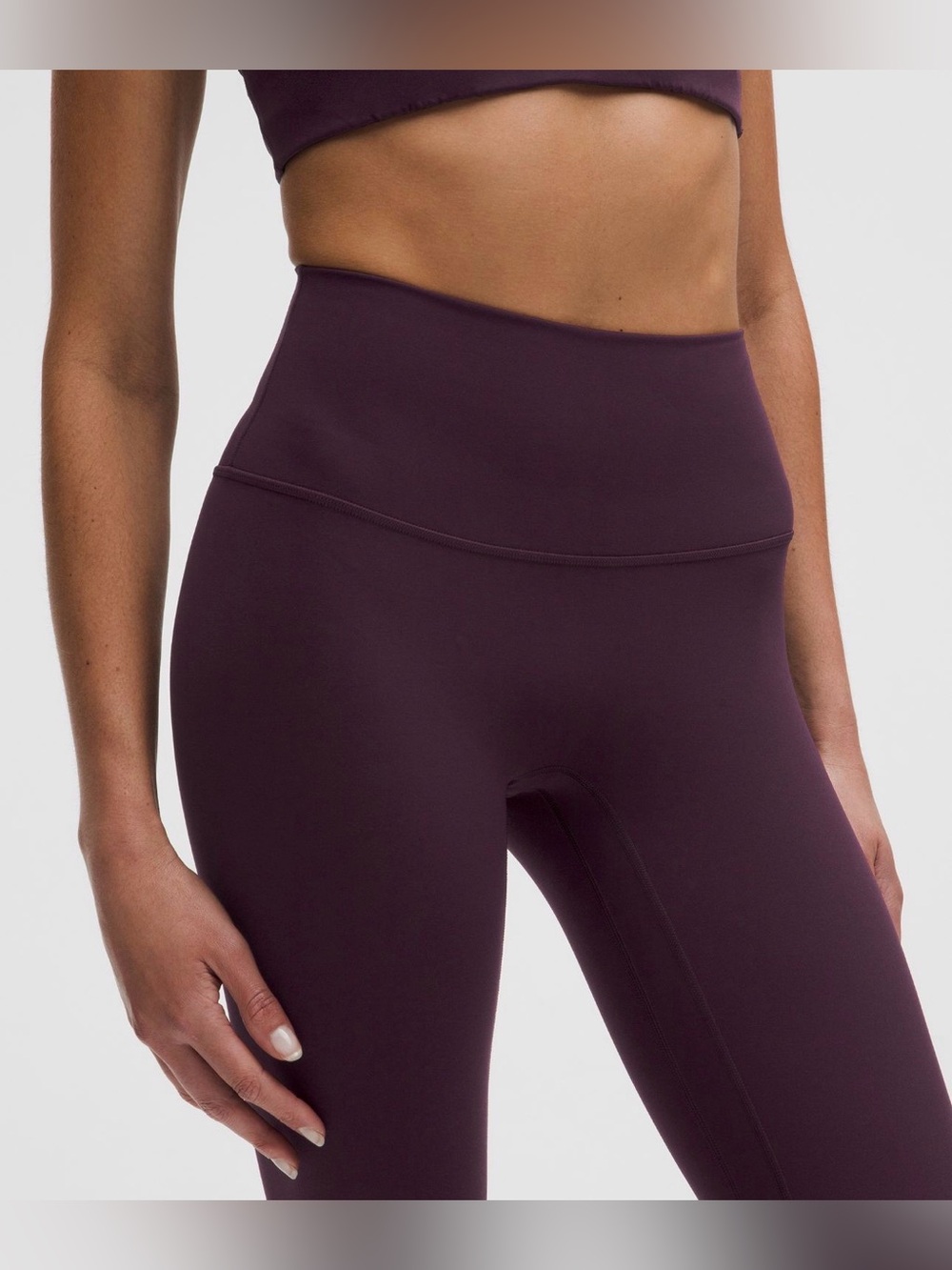 lululemon Align Black Plum 25” Leggings